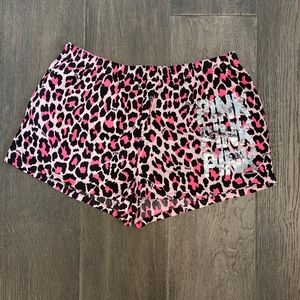 Pink leopard Victoria’s Secret sleeping boxers